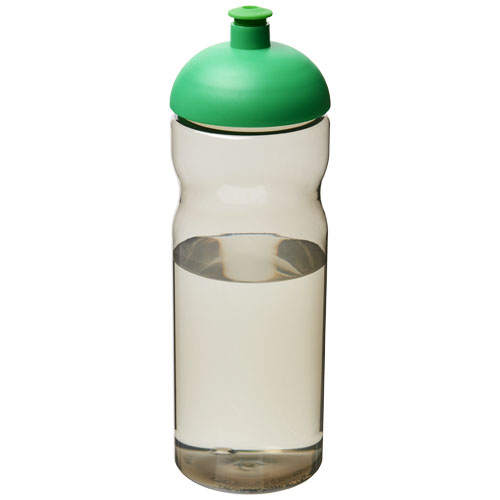 Bouteille sport publicitaire en plastique recyclé 650 ml H2O Eco Charbon et Vert vif